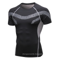 Men's Print Fitness T-shirt Training Running Sportswear Breathable High Elasticity Quick-drying T-shirt Top